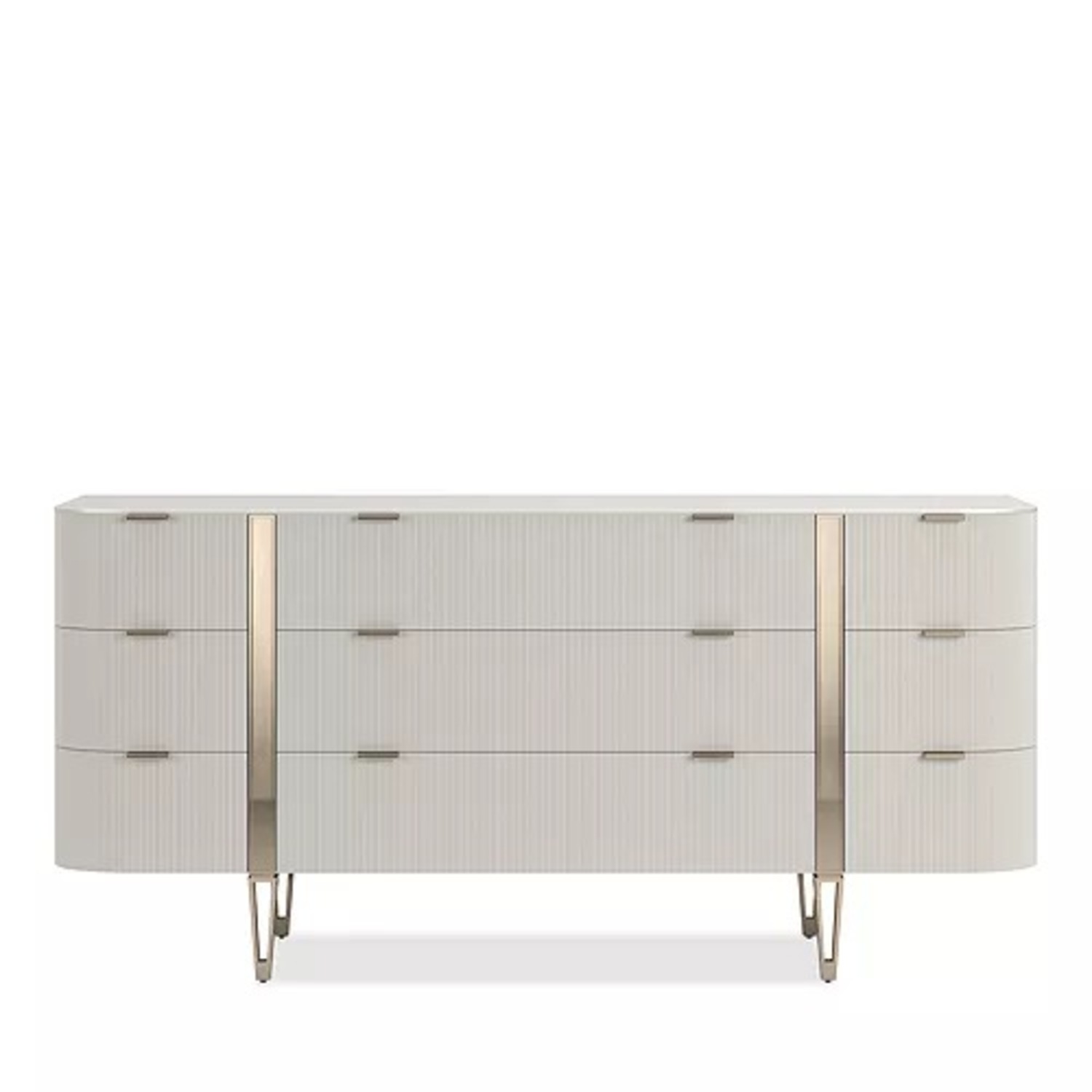 Walter E.Smithe Light Gray Dresser - image-4