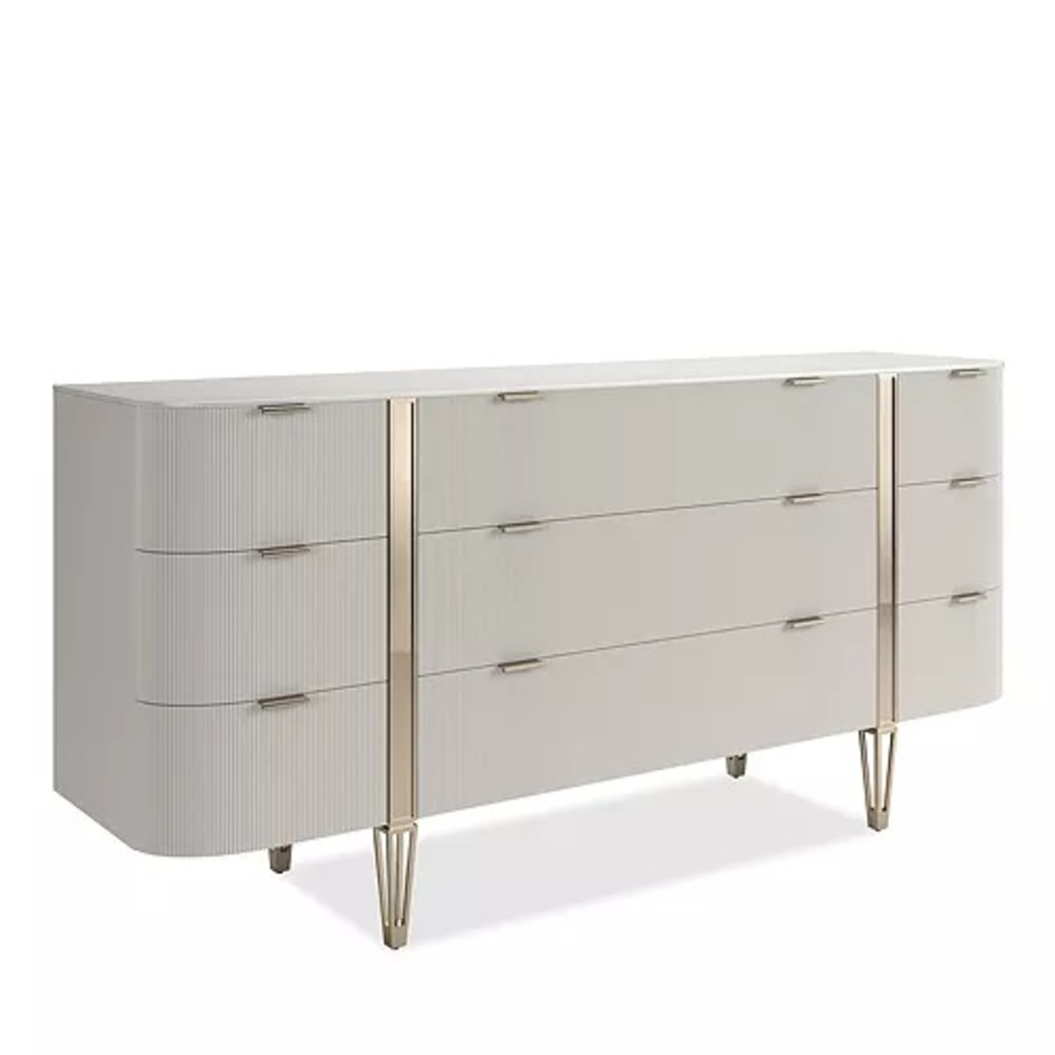Walter E.Smithe Light Gray Dresser - image-3