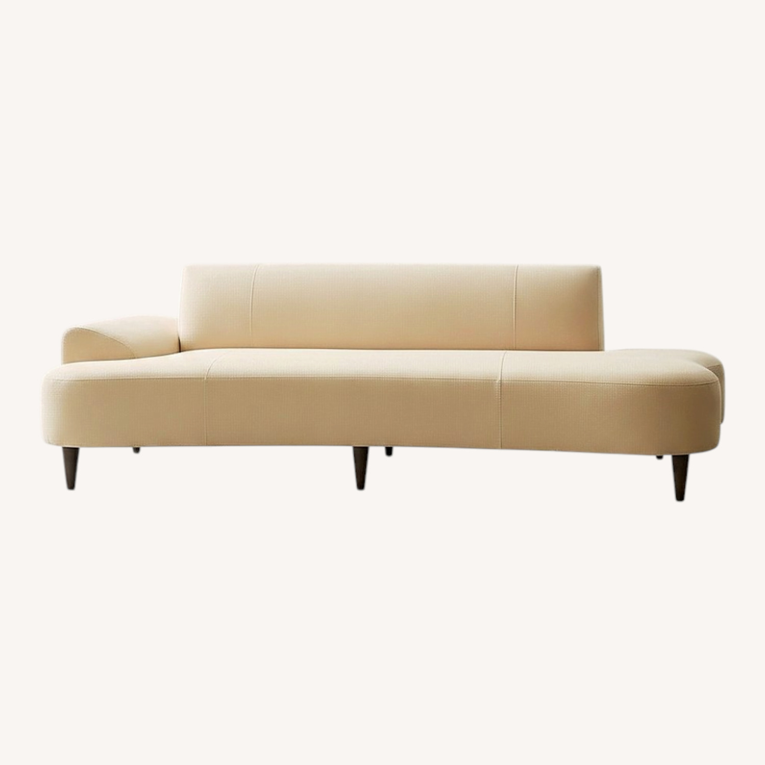 Crate & Barrel Bella White Fabric 3+ Seater Sofa - image-0