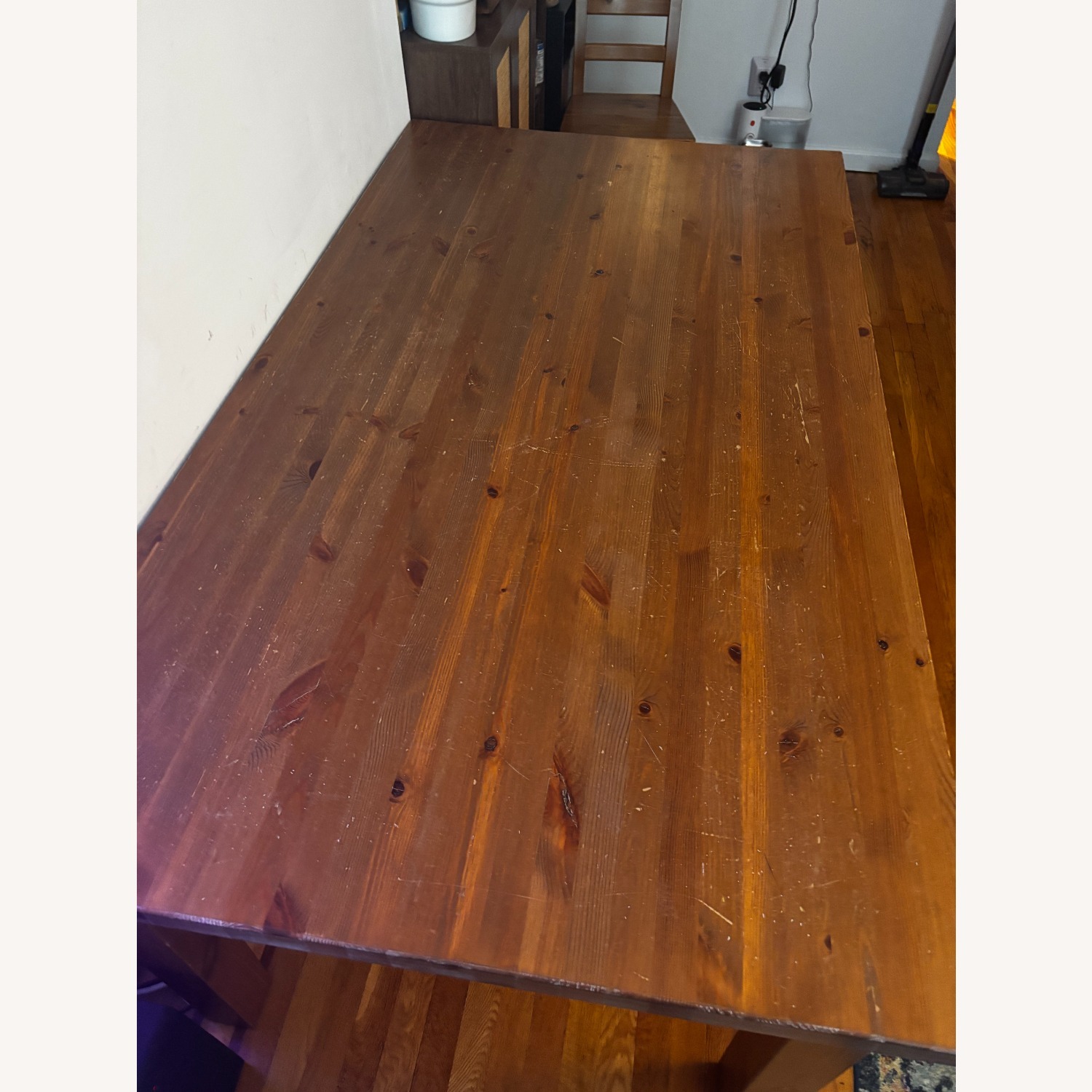 Large Wood Dining Table w 4 Chairs - image-2