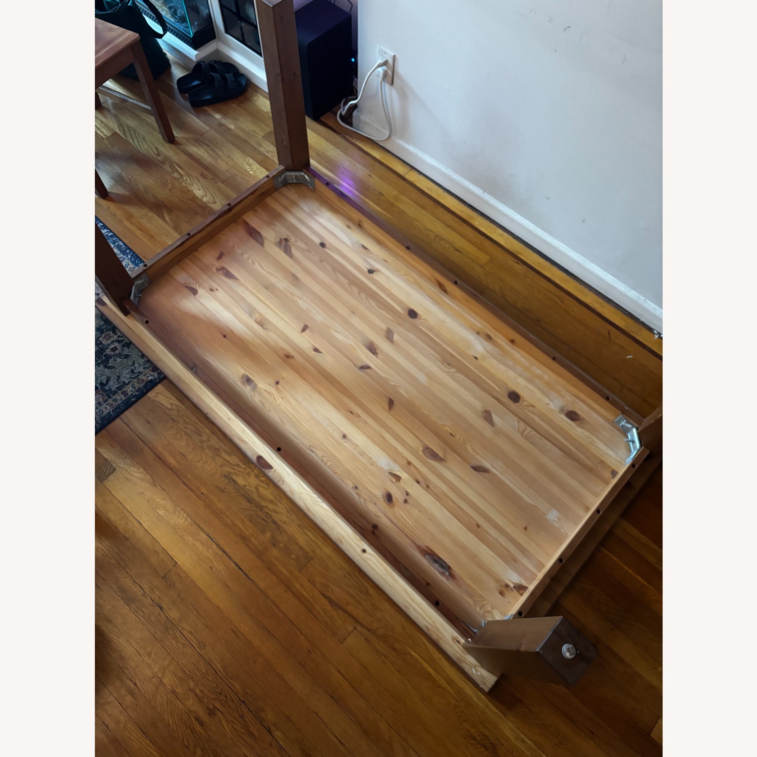 Large Wood Dining Table w 4 Chairs - image-3