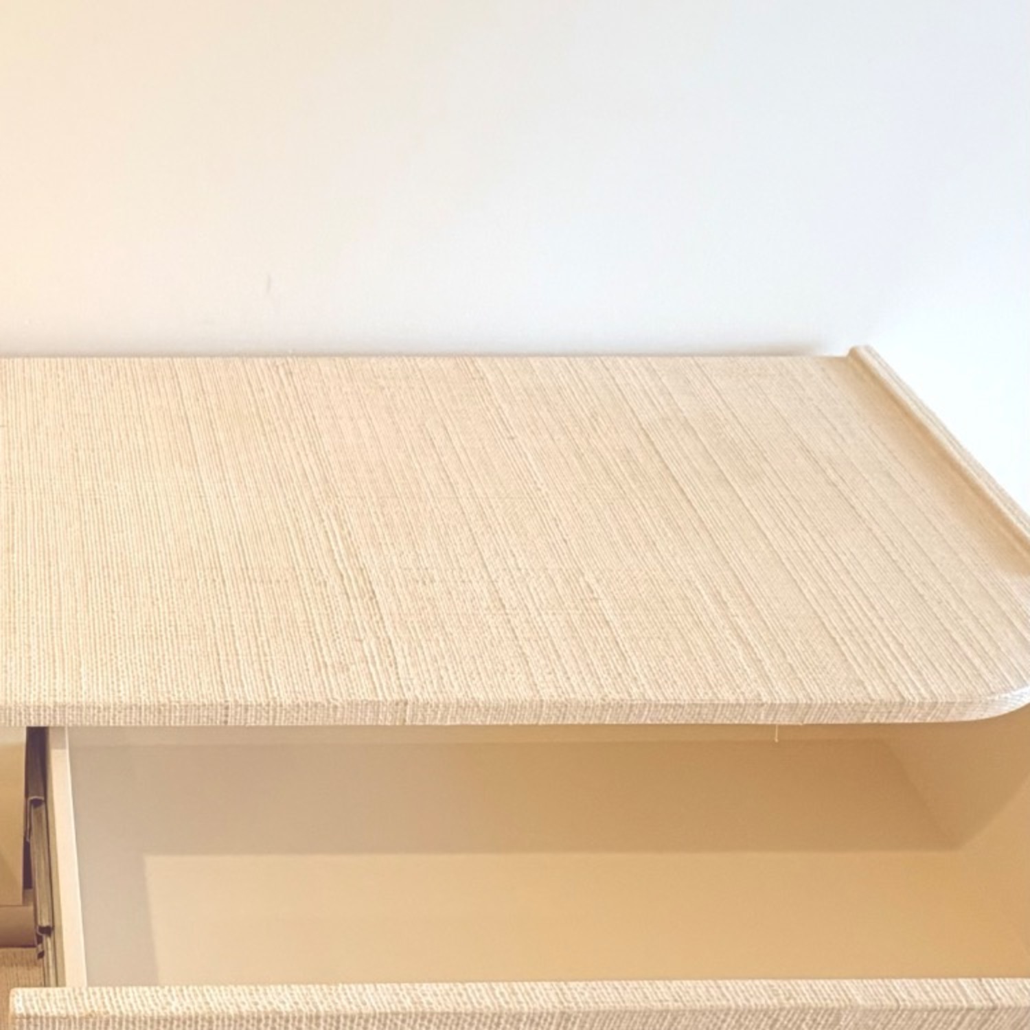 West Elm Solstice Dresser Whitewash Raffia 60” - image-9