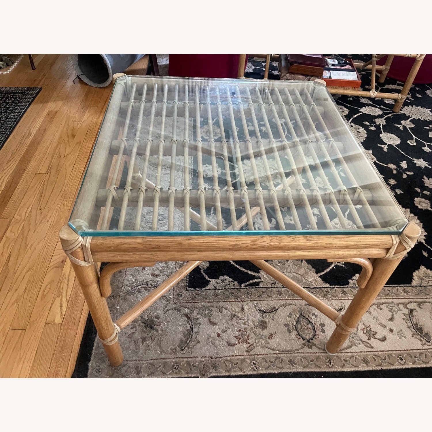 Vintage Maguire Bamboo Side Table - image-1