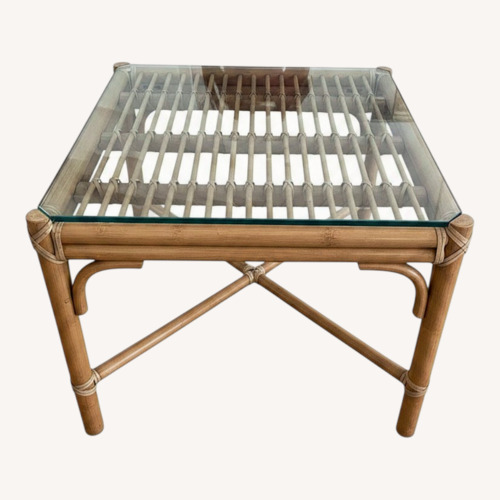 Used Vintage Maguire Bamboo Side Table for sale on AptDeco