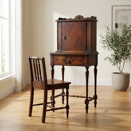Used Vintage Mahogany Phone Cabinet for sale on AptDeco
