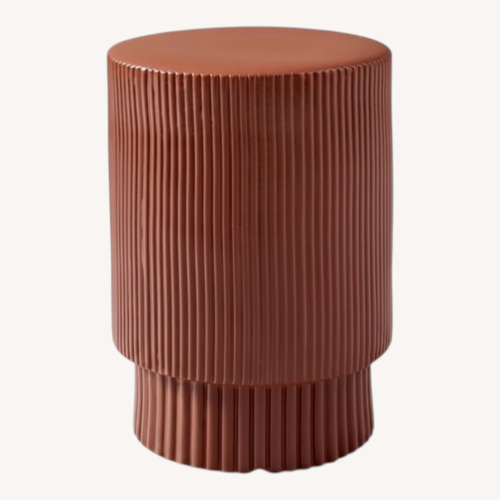 Used West Elm Fluted Side Tables Set of 2 for sale on AptDeco