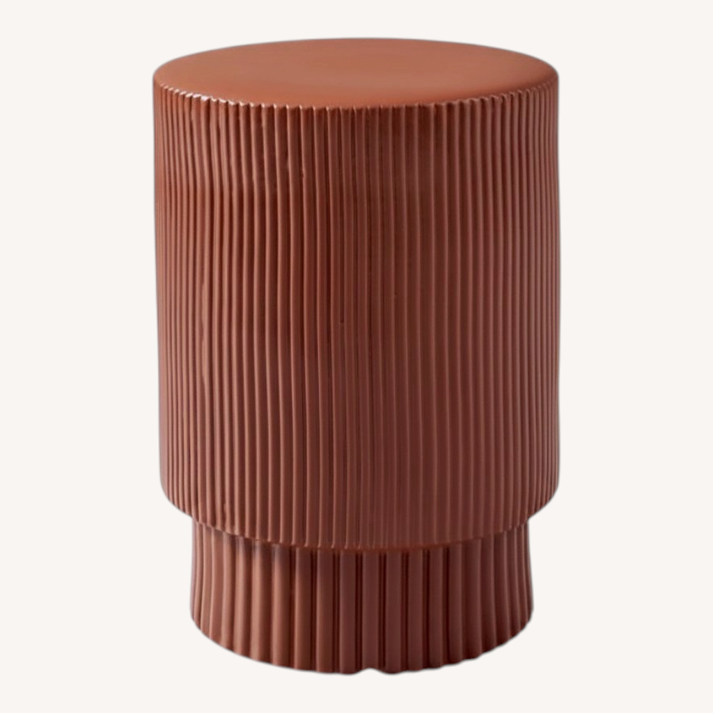Image of West Elm Fluted Side Tables Set Of 2