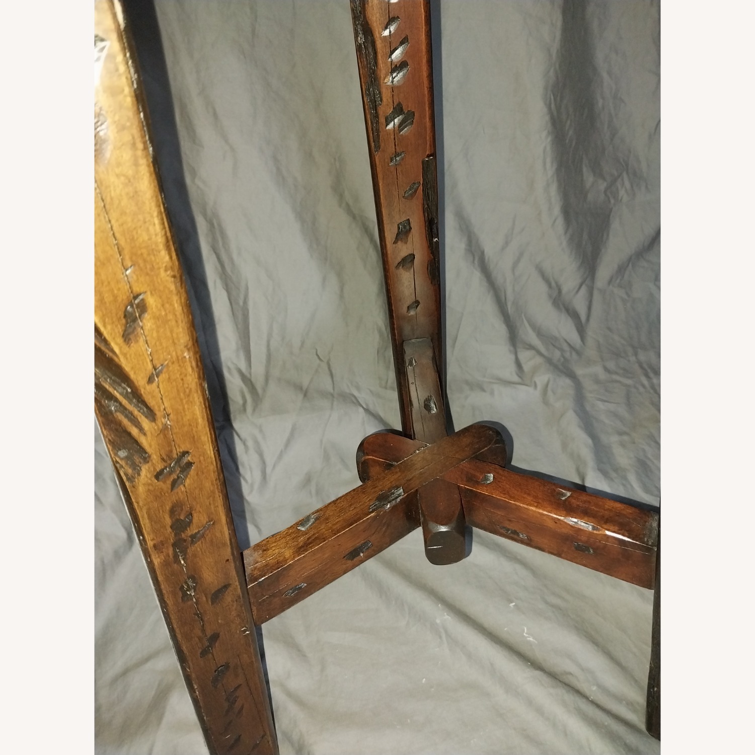 Pottery Barn Dark Brown Wood Stool - image-19