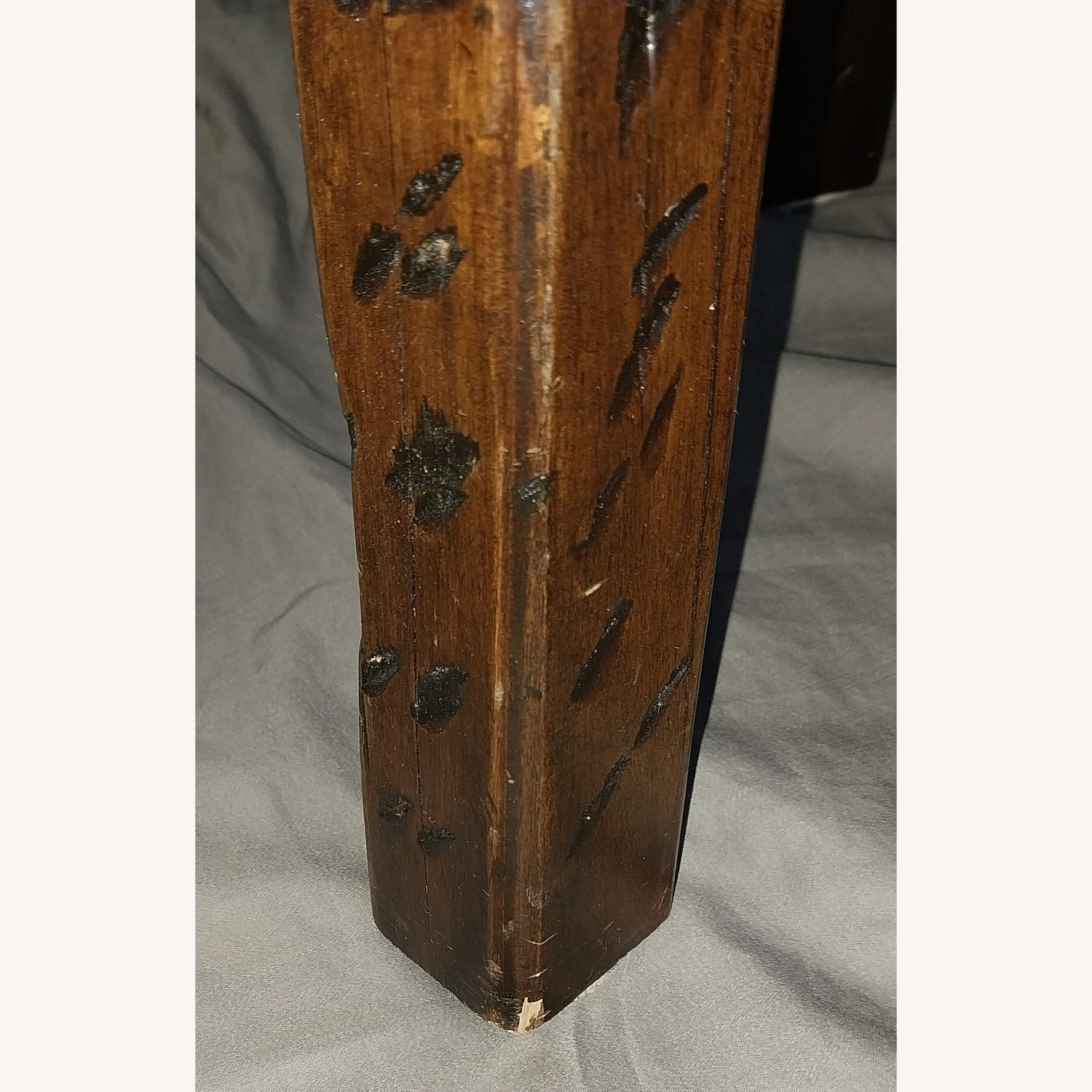 Pottery Barn Dark Brown Wood Stool - image-21