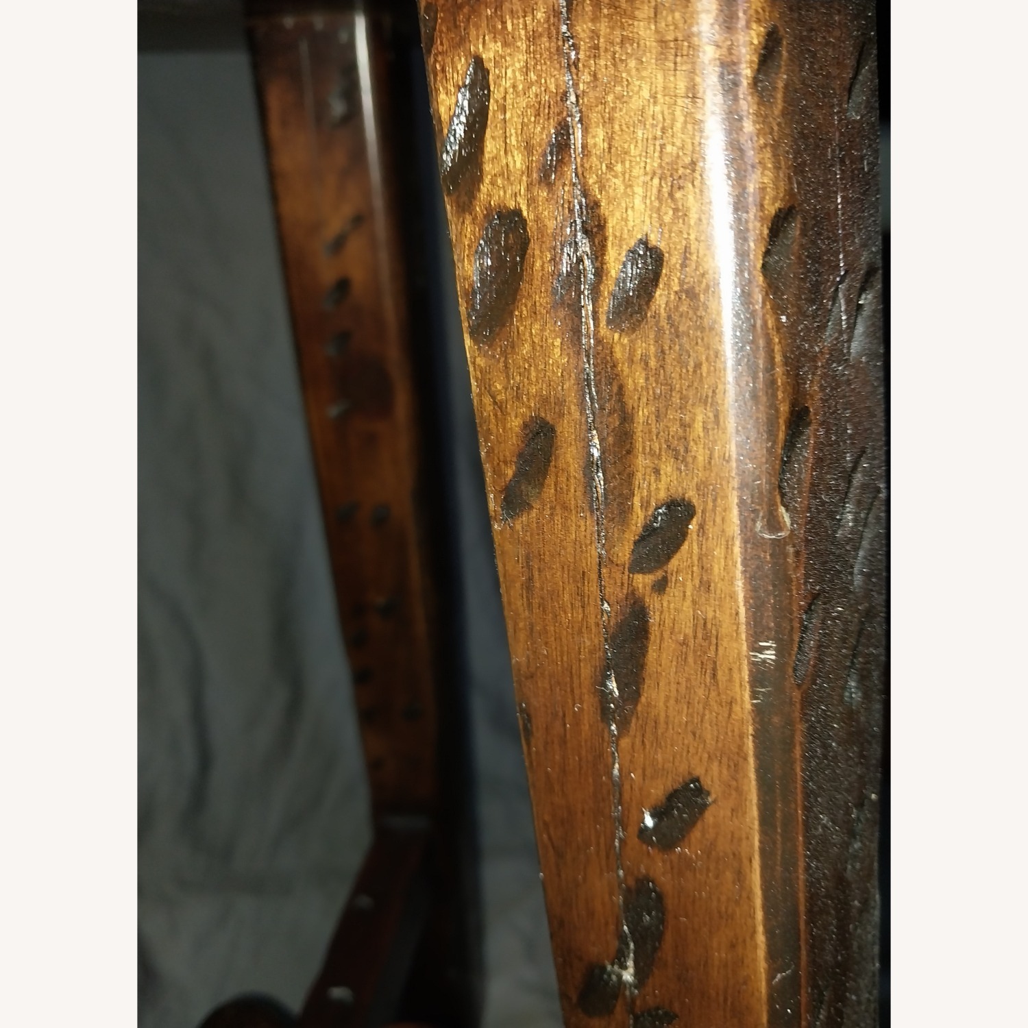 Pottery Barn Dark Brown Wood Stool - image-17