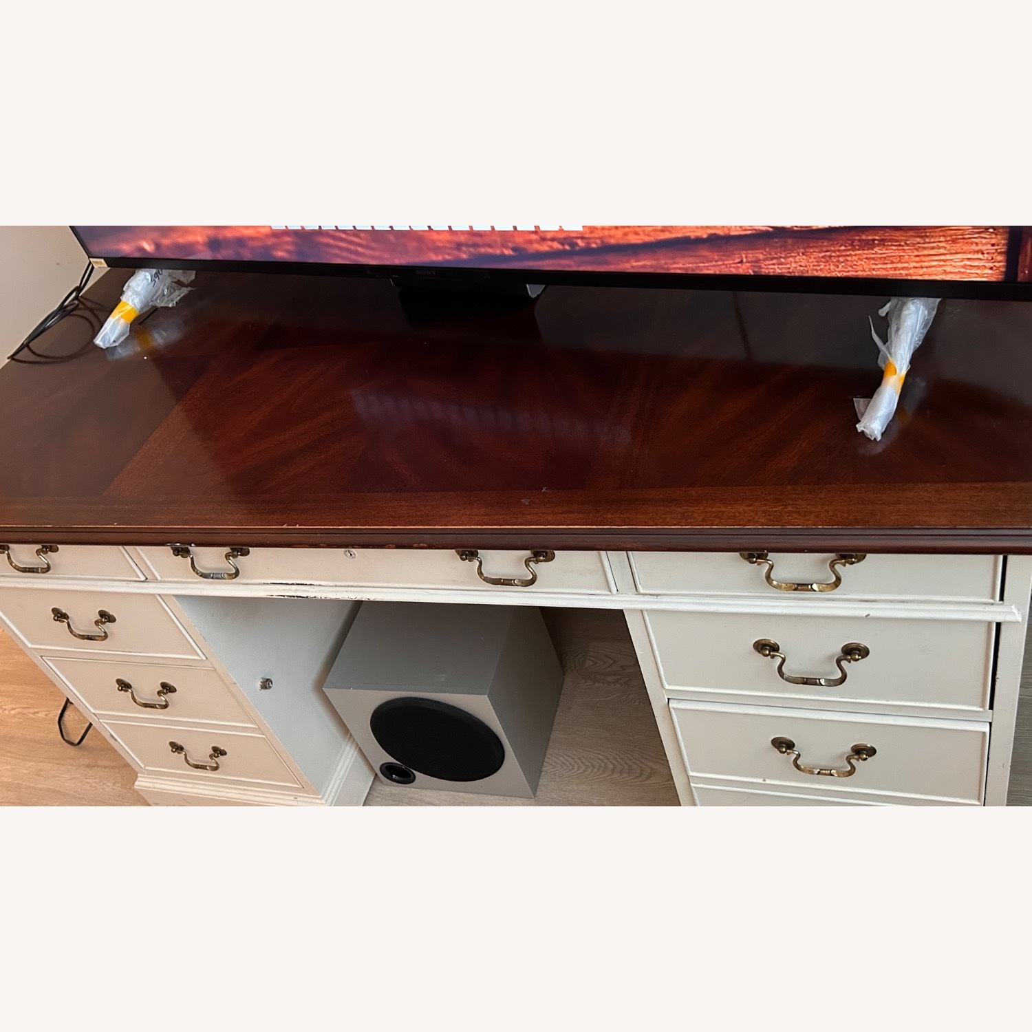 Ashley Furniture White Wood Desk - image-4