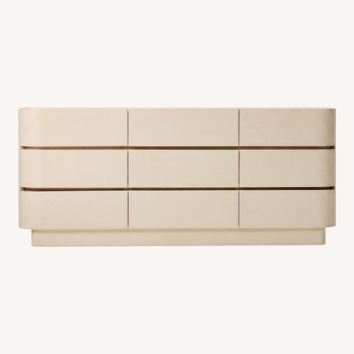 West Elm Solstice Dresser Whitewash Raffia (76”) - image-0