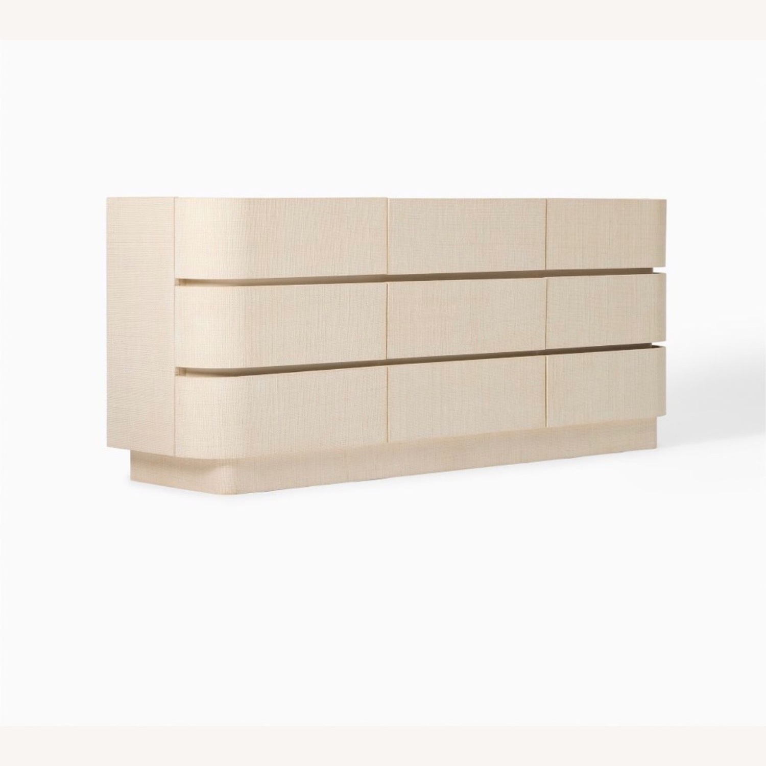 West Elm Solstice Dresser Whitewash Raffia (76”) - image-2