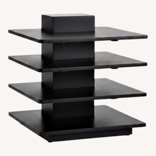 Used Black Wood Side Table for sale on AptDeco
