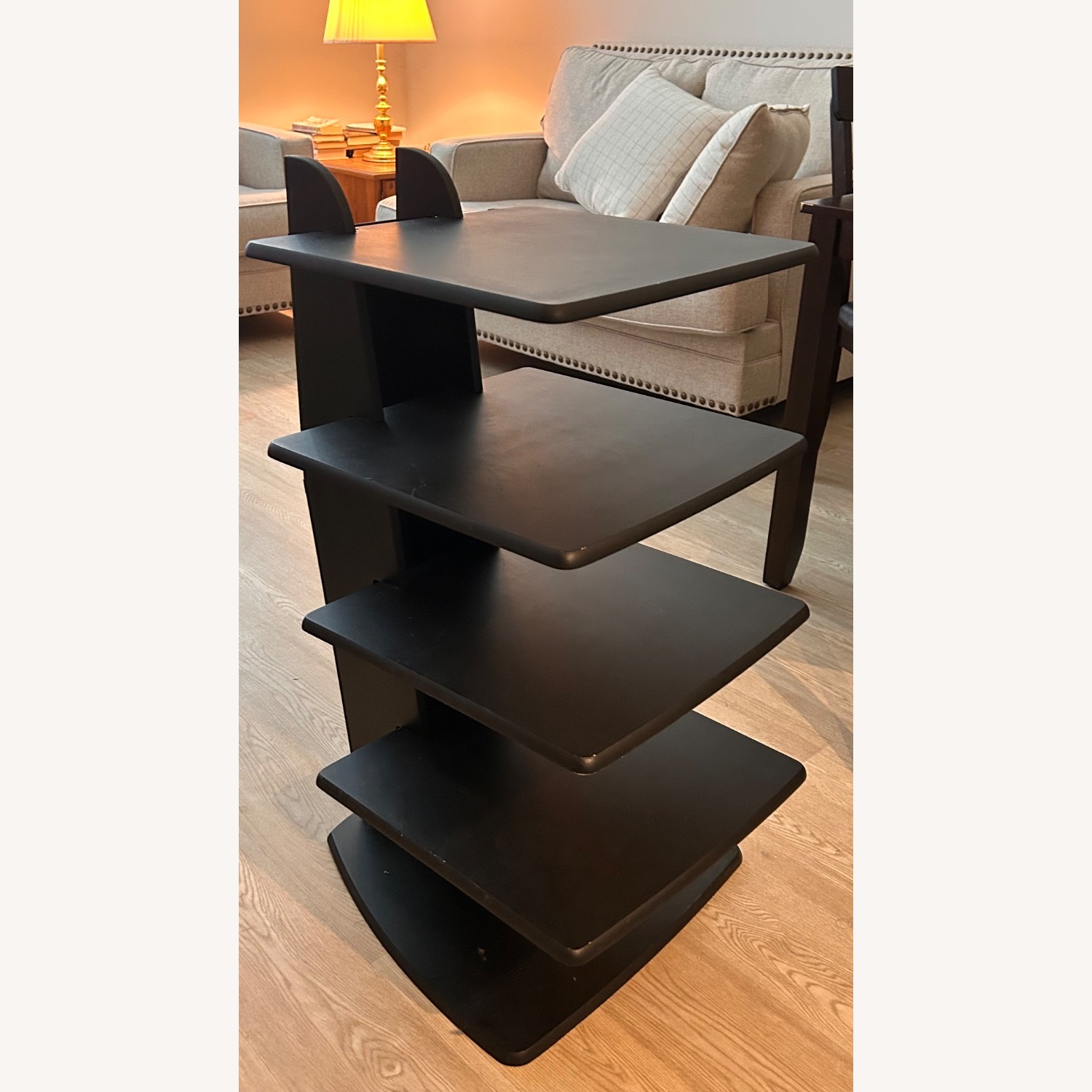 Black Wood Side Table - image-2