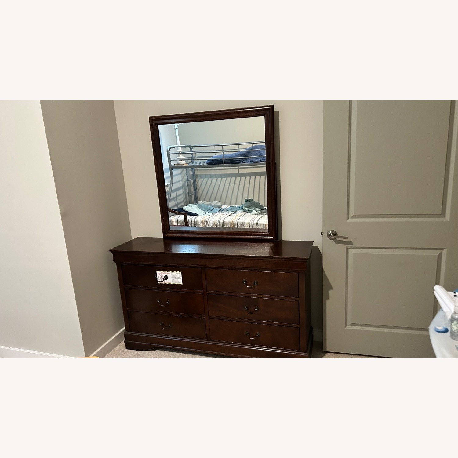 Ashley Furniture Dark Brown Wood Dresser - image-1