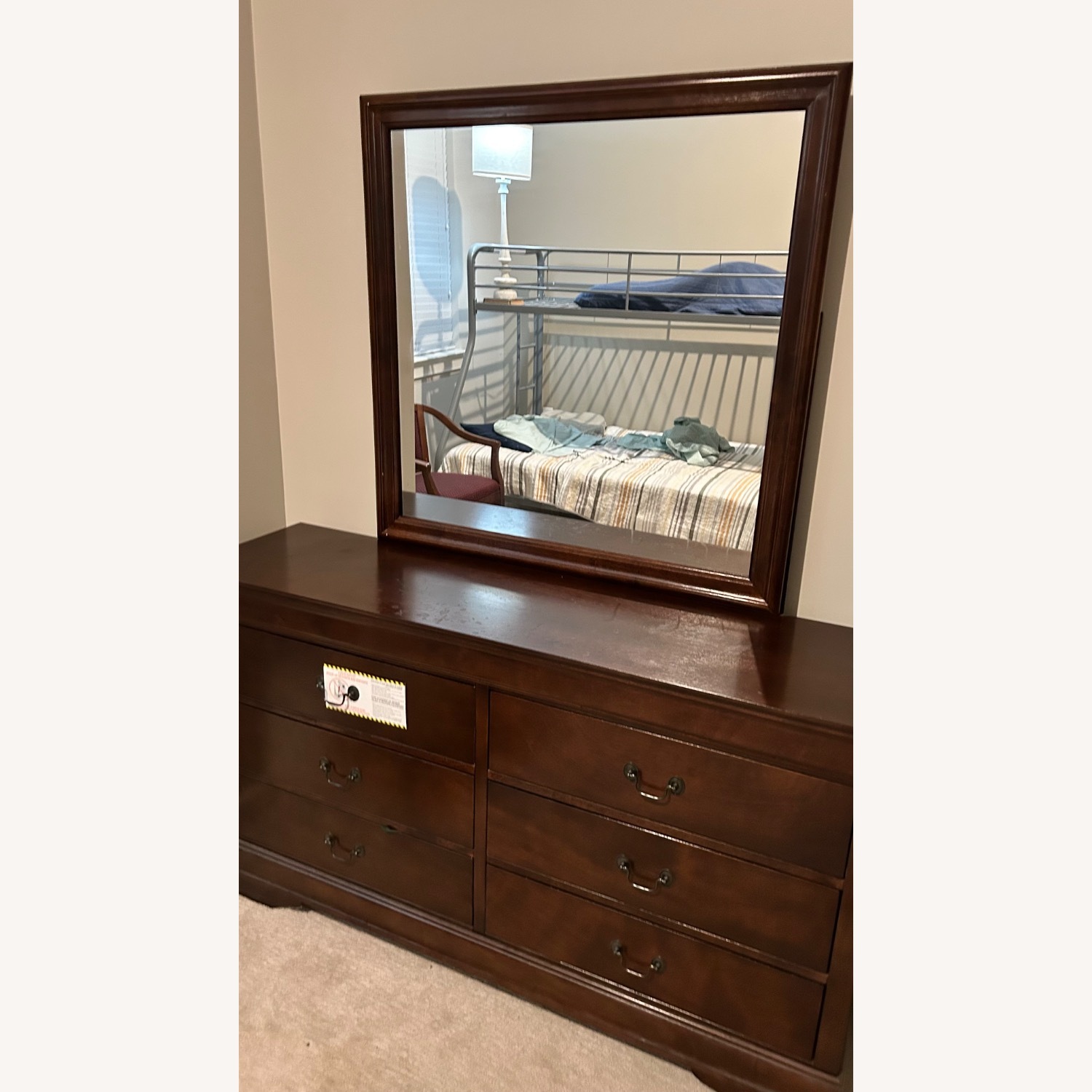 Ashley Furniture Dark Brown Wood Dresser - image-2