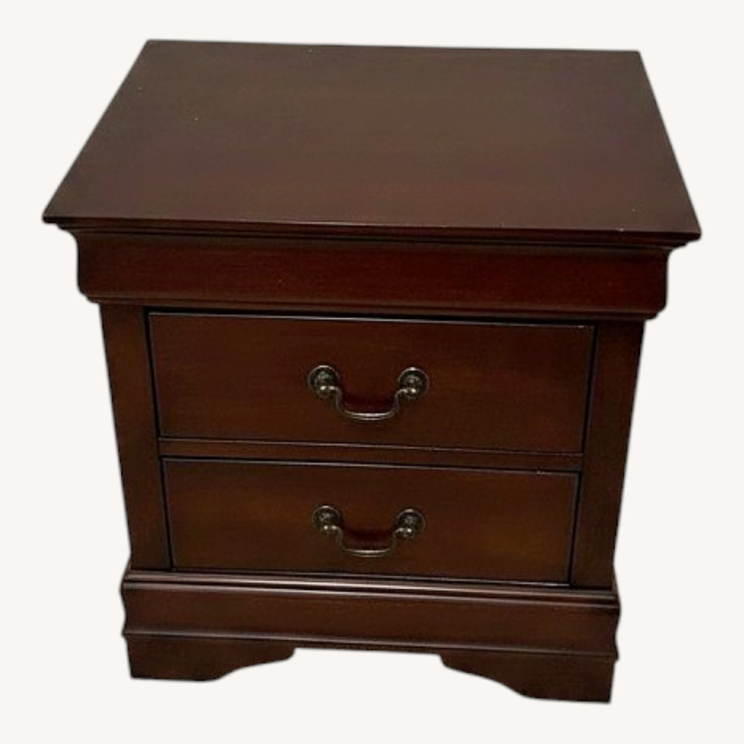 Ashley Furniture Dark Brown Wood Nightstand - image-0