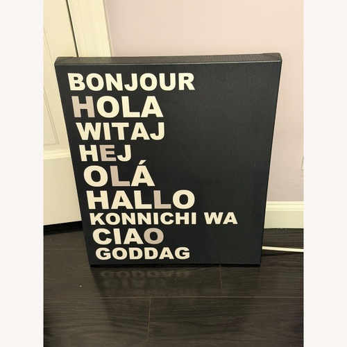 Used HELLO Sign Art for sale on AptDeco