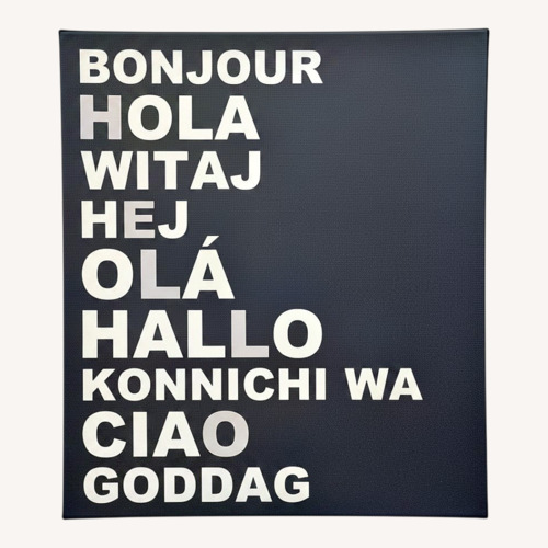 Used HELLO Sign Art for sale on AptDeco