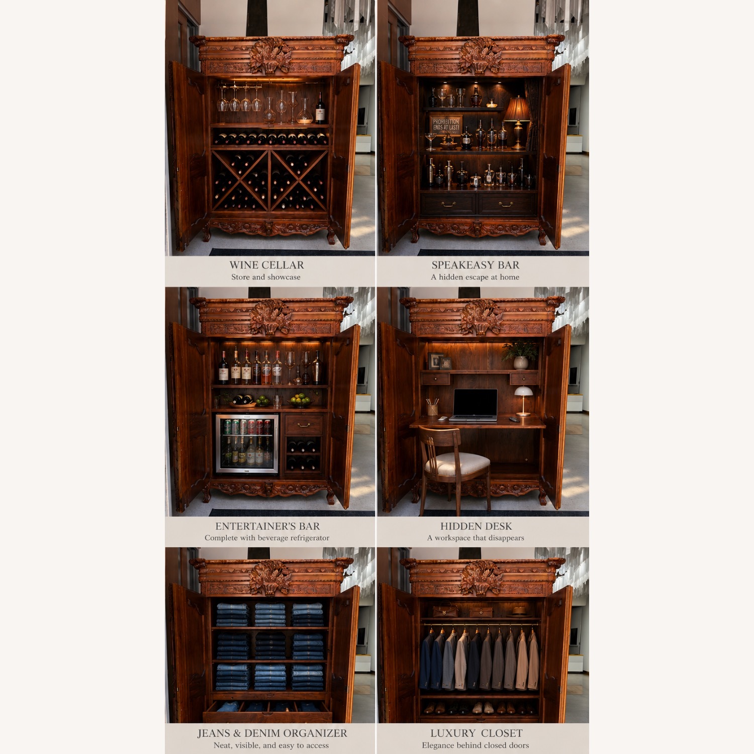 Louis XV 19th Century French Armoire - image-7