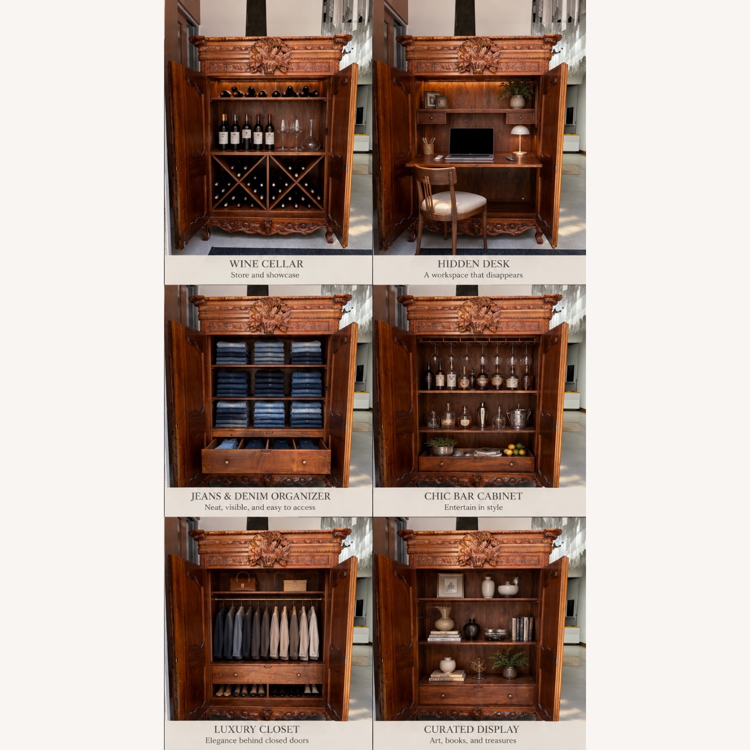 Louis XV 19th Century French Armoire - image-6
