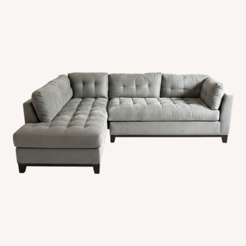 Used Cindy Crawford Micro Suede Sectional for sale on AptDeco