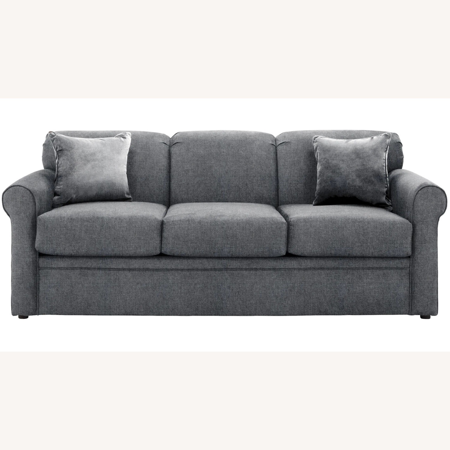 Raymour & Flanigan Luann Queen Sleeper Sofa in Denim Vintage - image-11