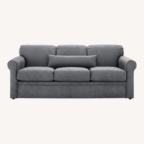 Used Raymour & Flanigan Luann Queen Sleeper Sofa in Denim Vintage for sale on AptDeco