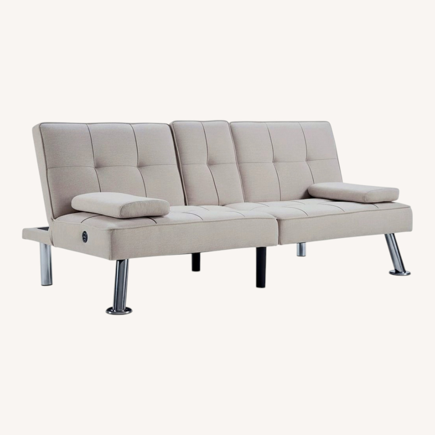 Wayfair Light Gray Futon - image-0