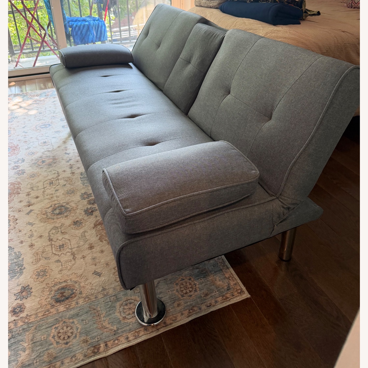 Wayfair Light Gray Futon - image-3