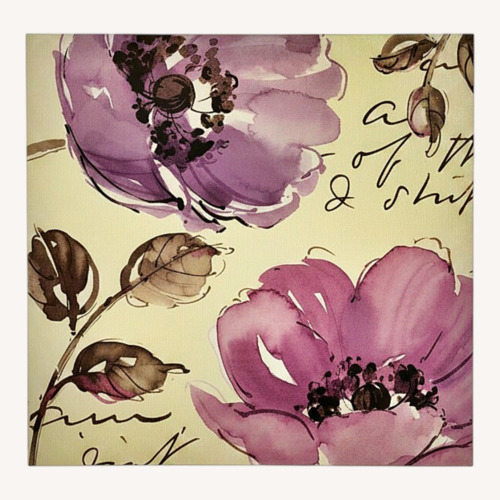 Used Purple Floral Art for sale on AptDeco