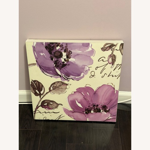 Used Purple Floral Art for sale on AptDeco