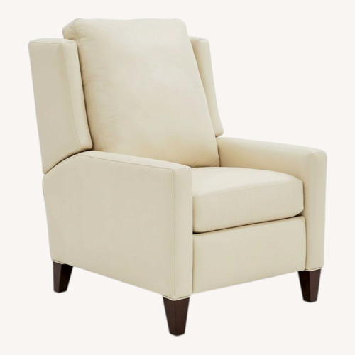 Used Mitchell Gold + Bob Williams Gigi Ivory Leather Recliner for sale on AptDeco