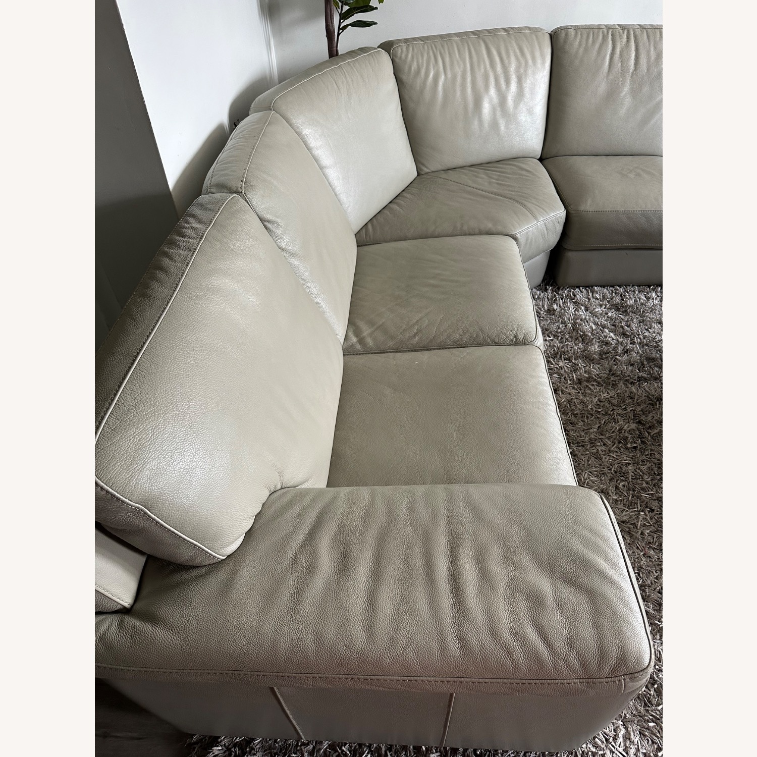 Chateau D'ax Natural Leather 3+ Piece Sectionals - image-6