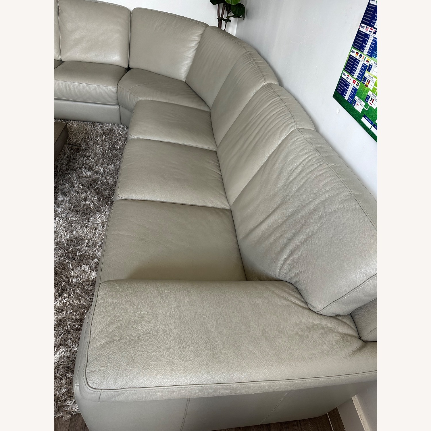 Chateau D'ax Natural Leather 3+ Piece Sectionals - image-3