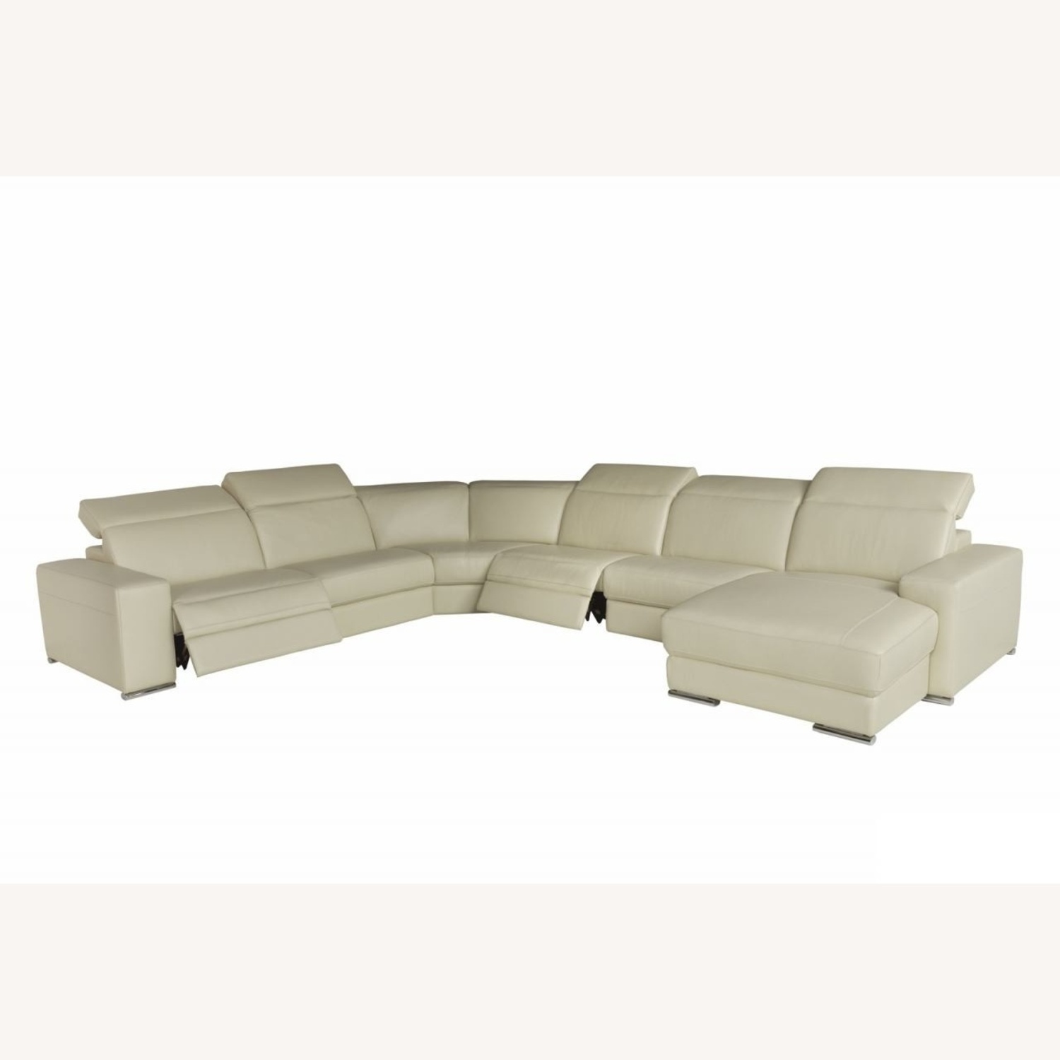 Chateau D'ax Natural Leather 3+ Piece Sectionals - image-7