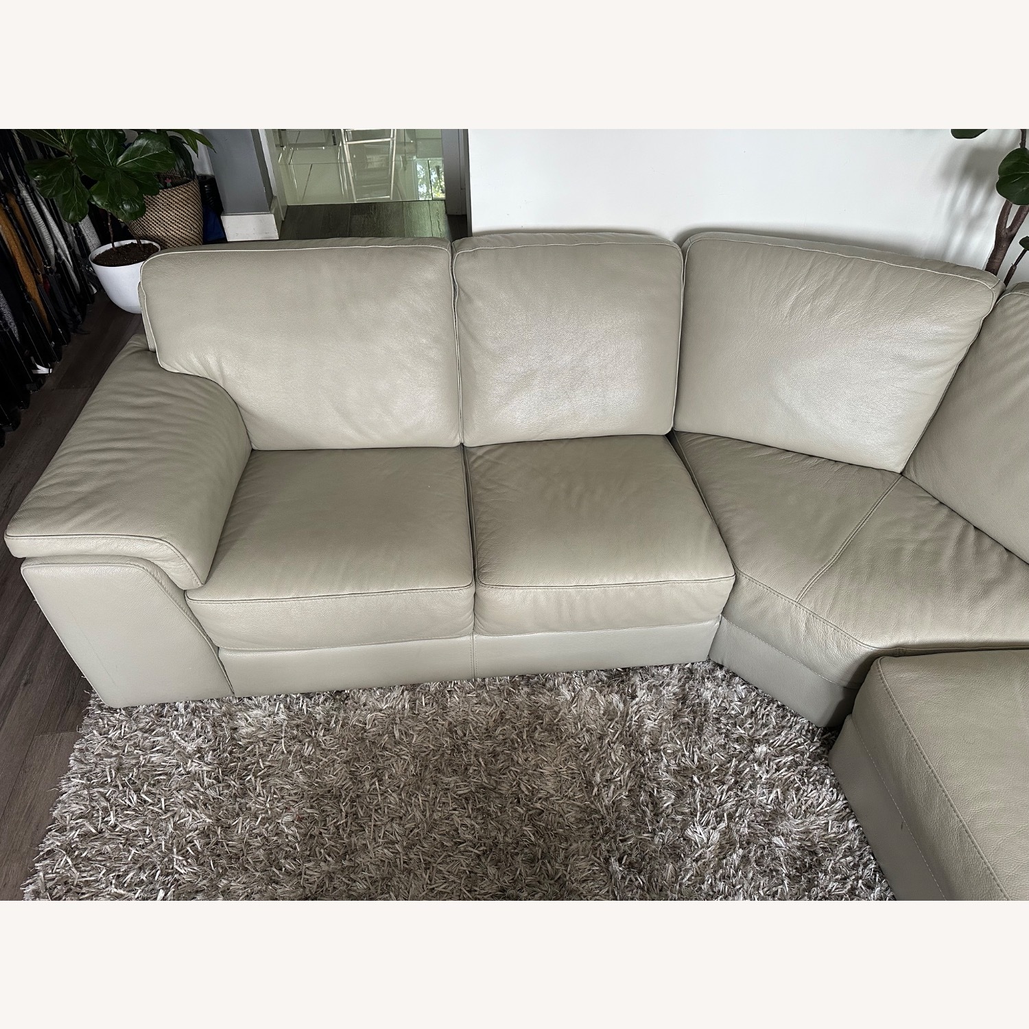 Chateau D'ax Natural Leather 3+ Piece Sectionals - image-1