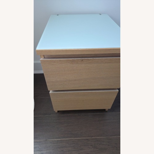 Used IKEA Natural Wood Nightstand for sale on AptDeco