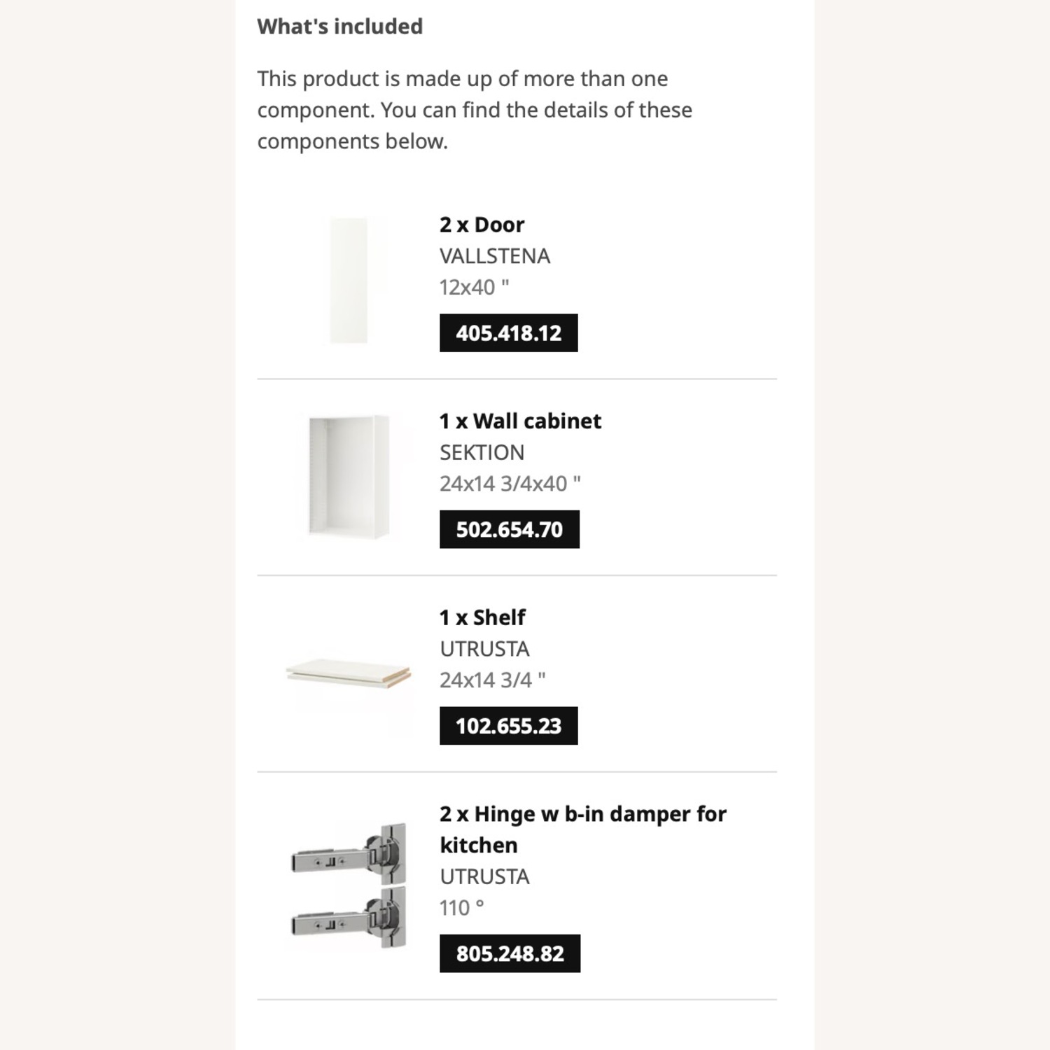 IKEA SEKTION Cabinets Valstena Doors - image-3