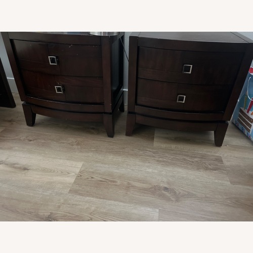Used Little Colorado Inc Dark Brown Wood Nightstands for sale on AptDeco