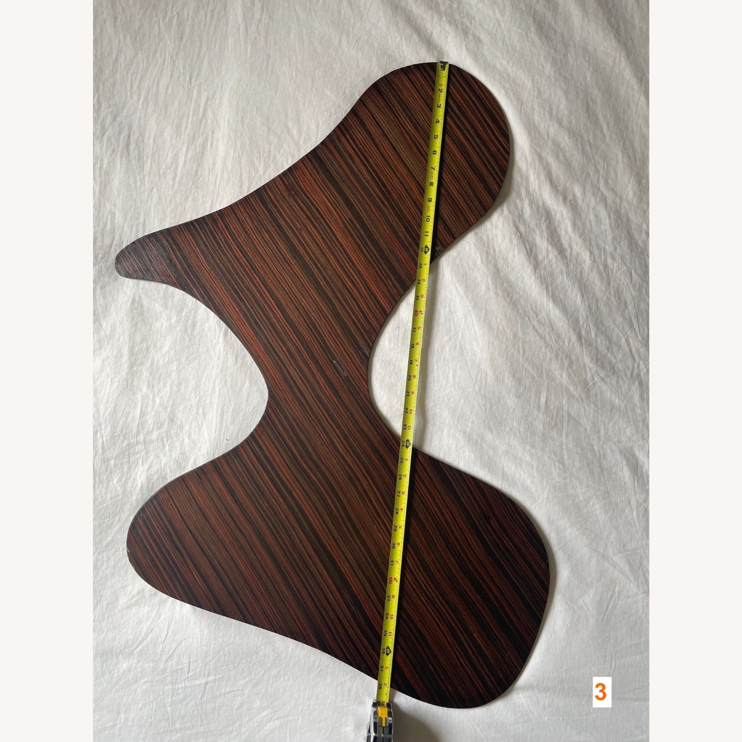 Macassar Ebony Wood Veneer Organic Shapes - image-52