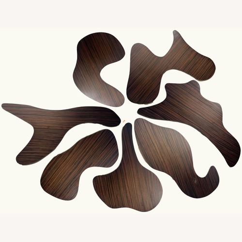 Used Macassar Ebony Wood Veneer Organic Shapes for sale on AptDeco