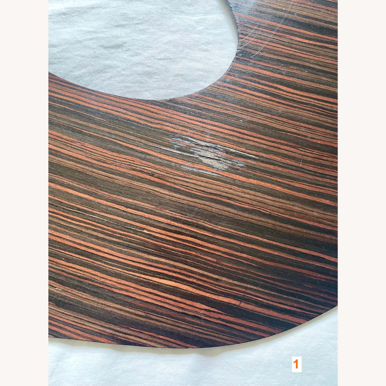 Macassar Ebony Wood Veneer Organic Shapes - image-46