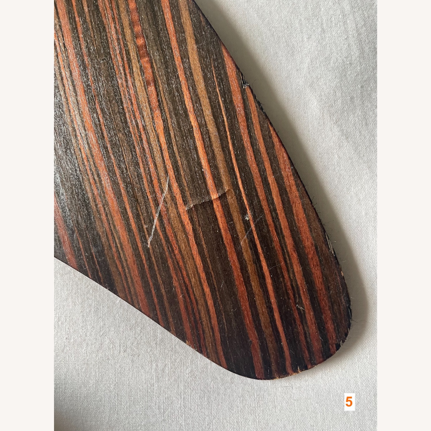 Macassar Ebony Wood Veneer Organic Shapes - image-59