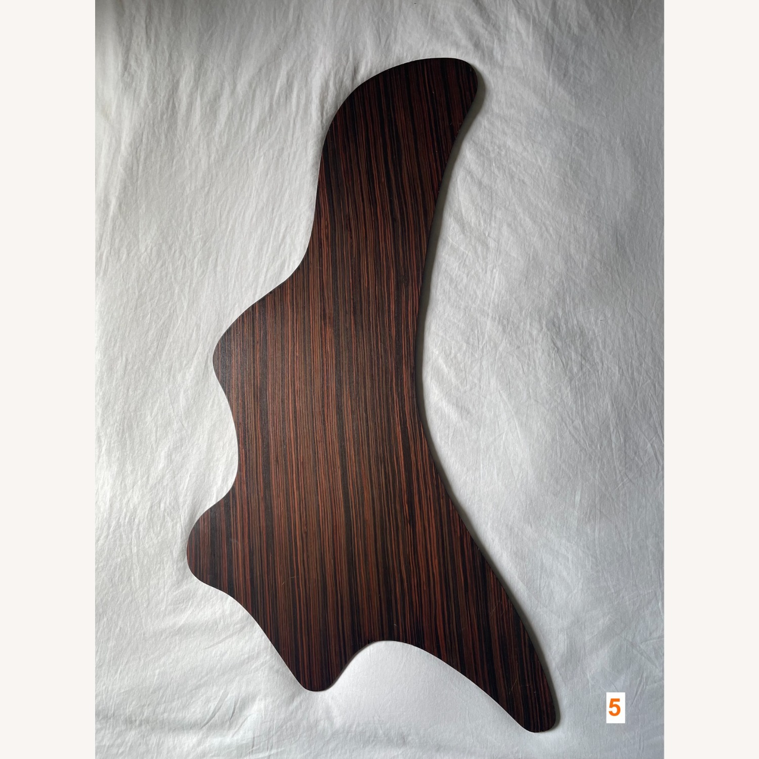 Macassar Ebony Wood Veneer Organic Shapes - image-6