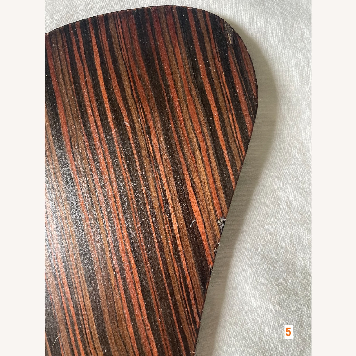 Macassar Ebony Wood Veneer Organic Shapes - image-27