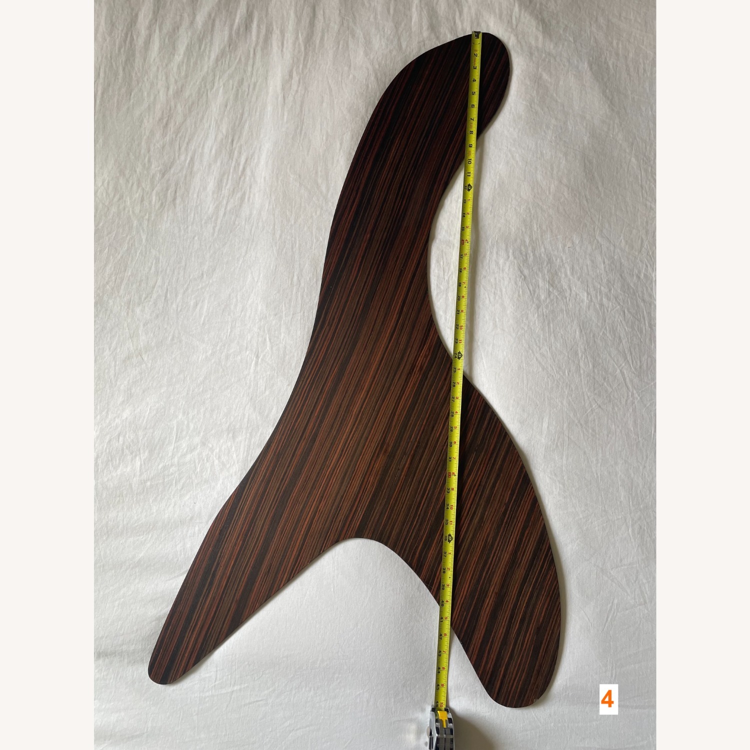 Macassar Ebony Wood Veneer Organic Shapes - image-56