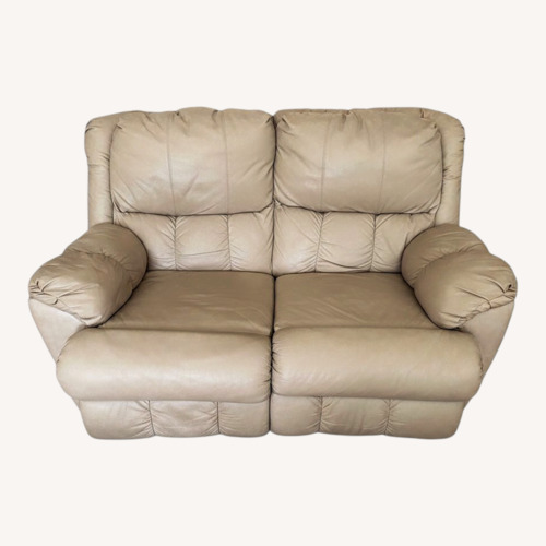 Used Natural Leather 2 Seater Sofa for sale on AptDeco