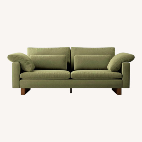 Used West Elm Harmony Sofa, Dark Olive for sale on AptDeco